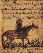 unknow artist Islamic school horse and horseman illustration out of the book of the smith art of Ahmed ibn al-Husayn ibn al-Ahnaf Spain oil painting reproduction